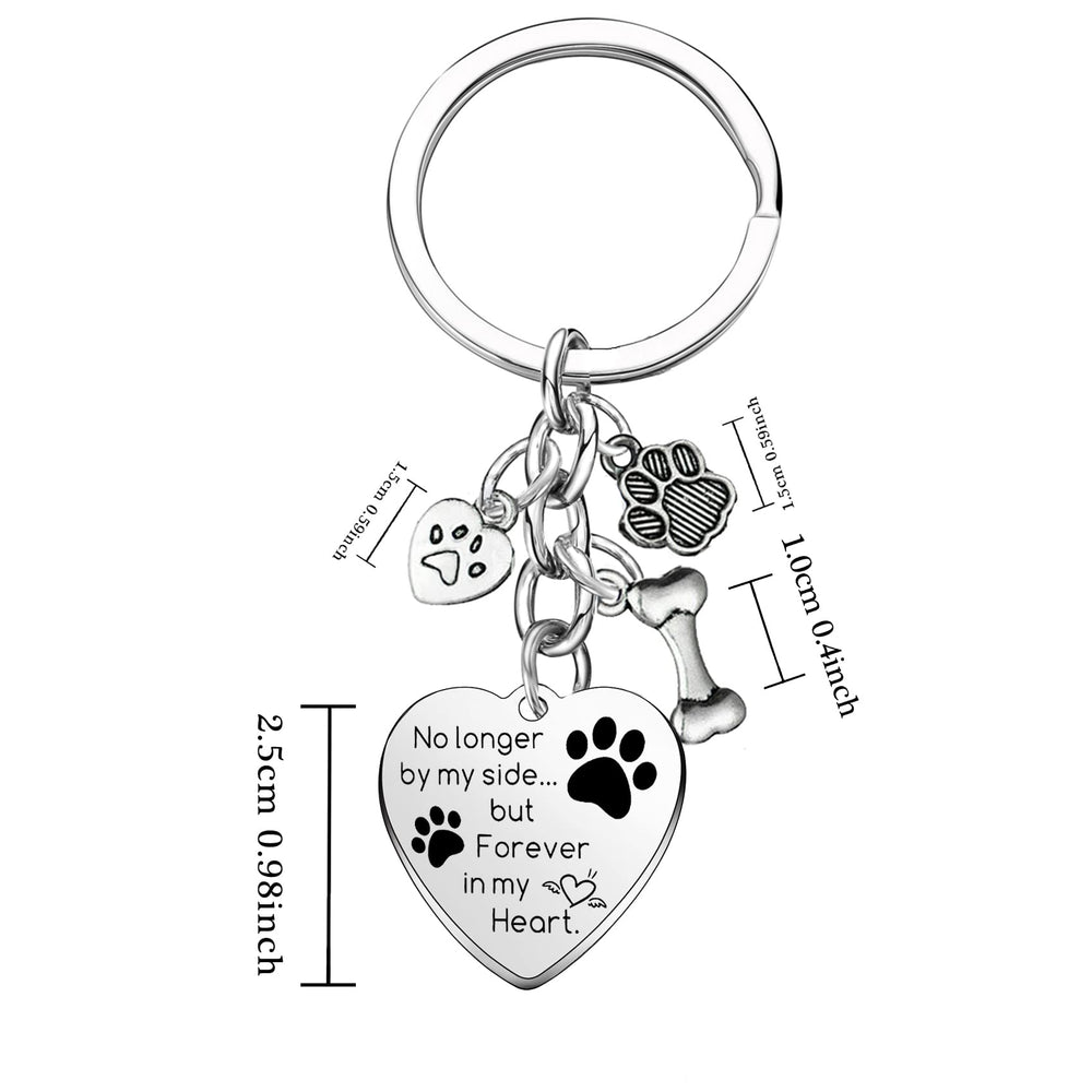 Mebvdebe dog memorial keychain paw prints detail evokes sympathy and remembrance