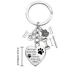 Mebvdebe dog memorial keychain paw prints detail evokes sympathy and remembrance