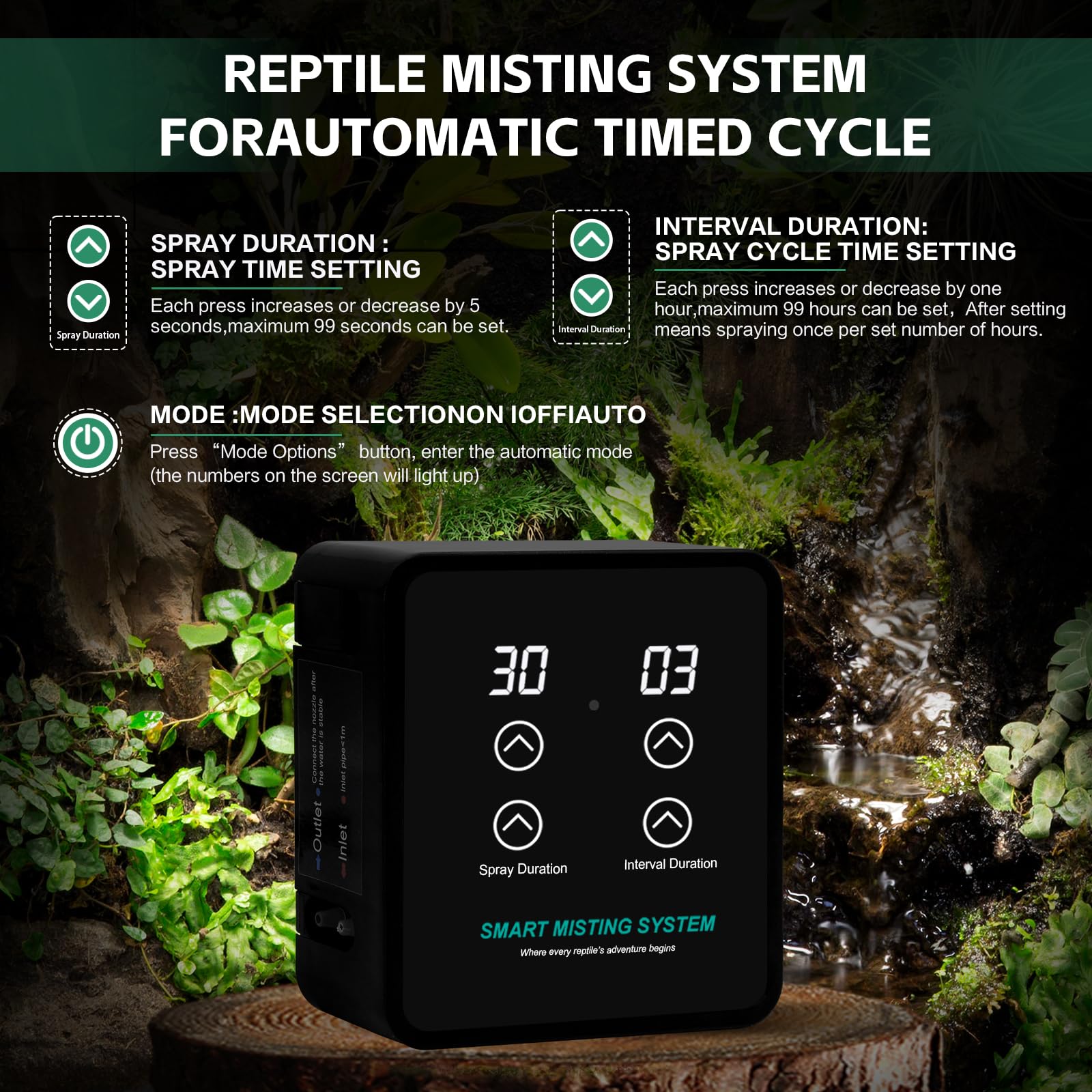 MECESOR DIY installation with water reservoir setup saves time and effort.