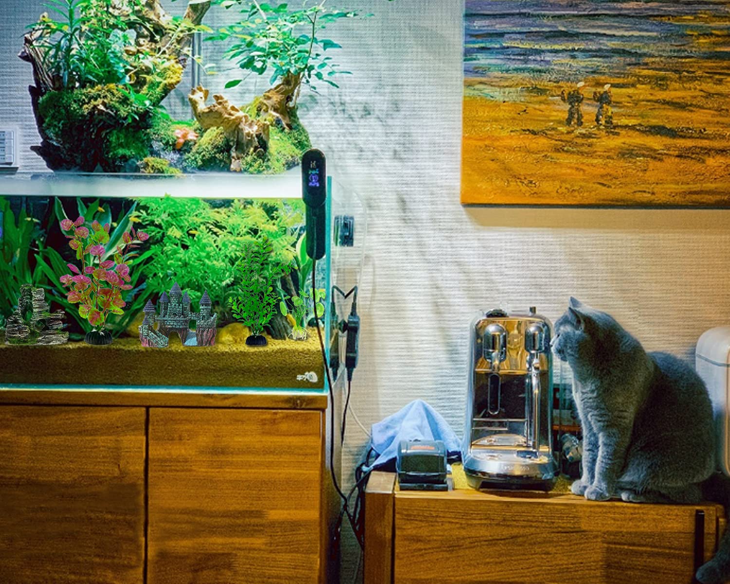 Mechpia hidden cave decor invites exploration and shelter for small fish