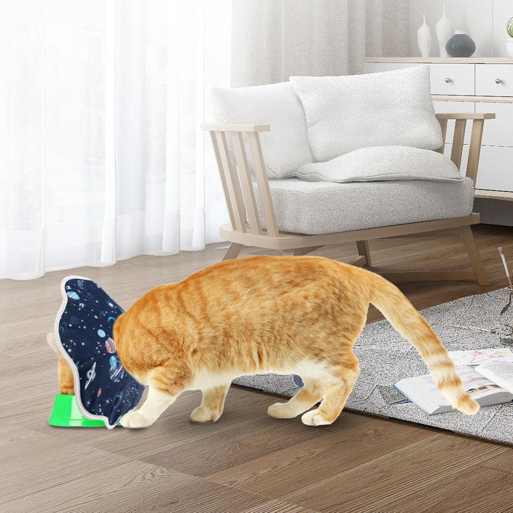 Mechpia cat cone collar activity-friendly design supports feeding and play