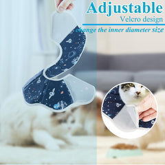 Mechpia cat cone collar inner sponge padding provides gentle neck cushioning