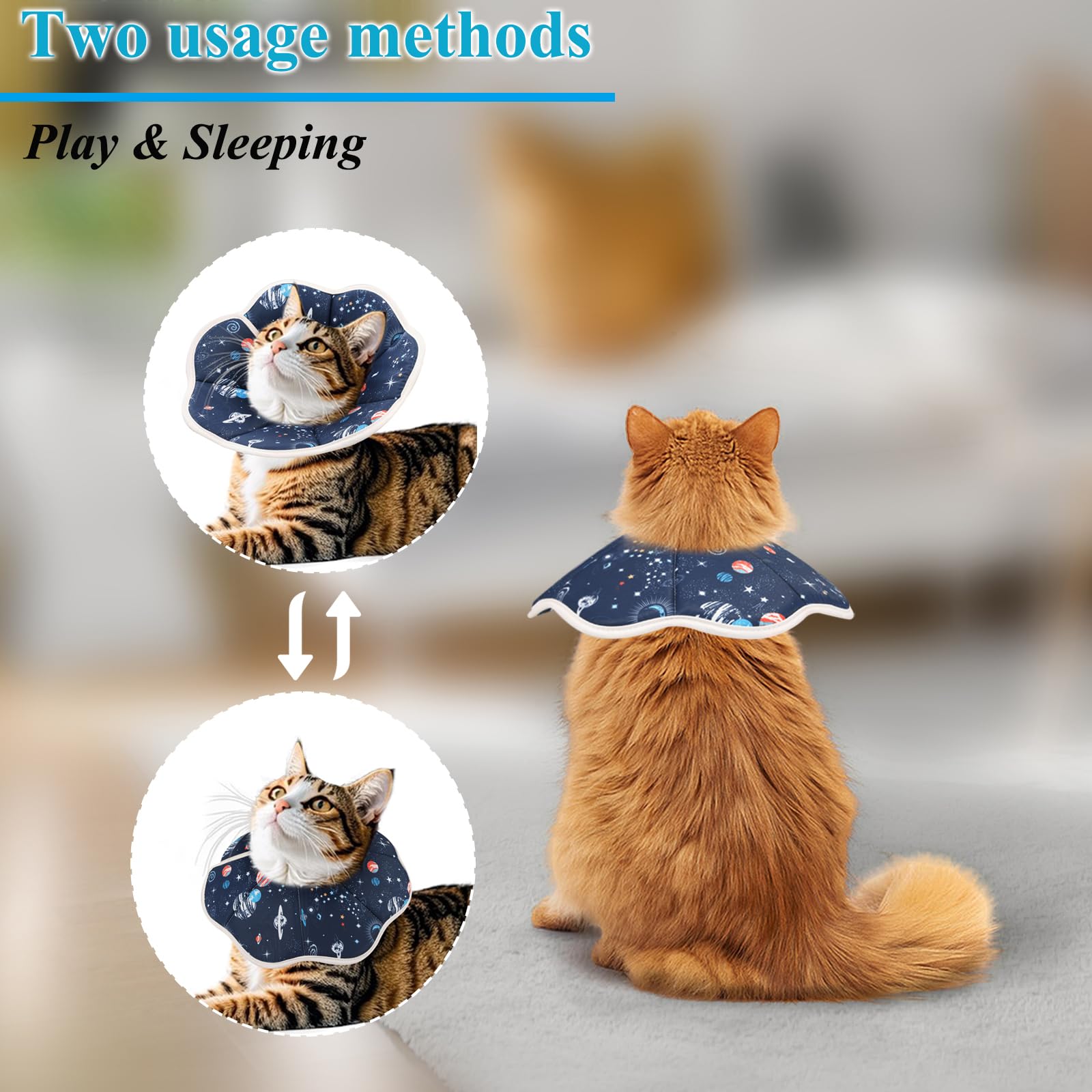 Mechpia cat cone collar size chart helps accurate XS to M fit