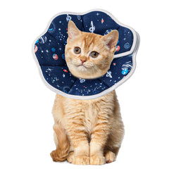 Mechpia cat cone collar soft fabric showcases breathable comfort for recovery