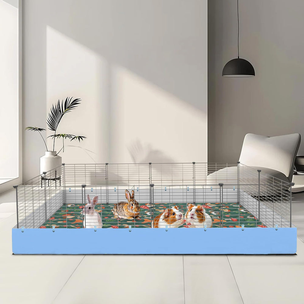 Mechpia guinea pig cage liner waterproof layer emphasizes leak protection and easy cleanup.