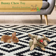 Mechpia Rabbit Toy bite-resistant design withstands lively chewing sessions