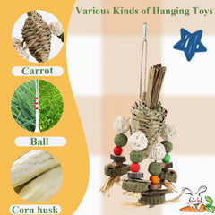 Mechpia Rabbit Toy hanging-foraging encourages activity and bonding