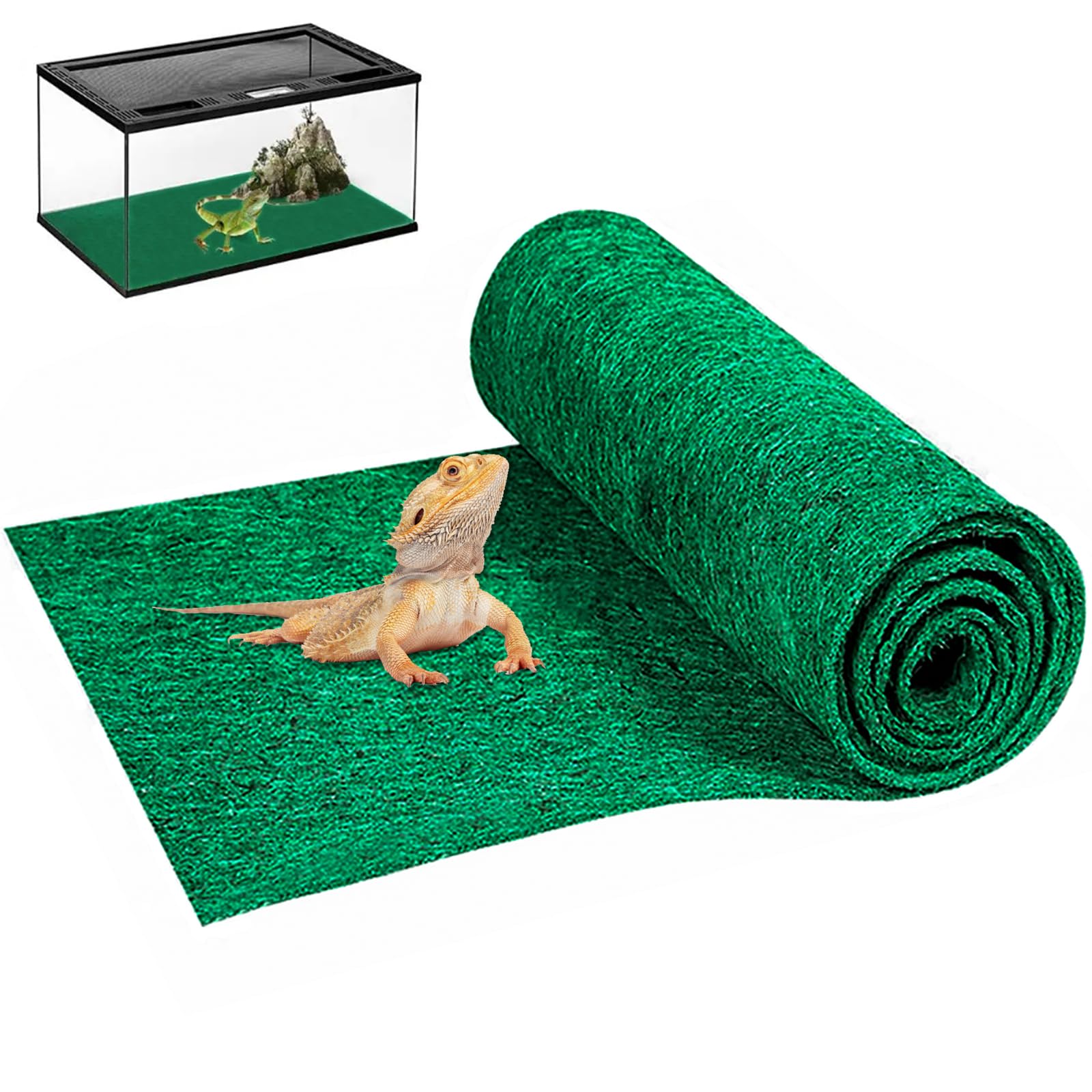 Mechpia reptile carpet 47x23.6 rectangle fits terrarium layouts