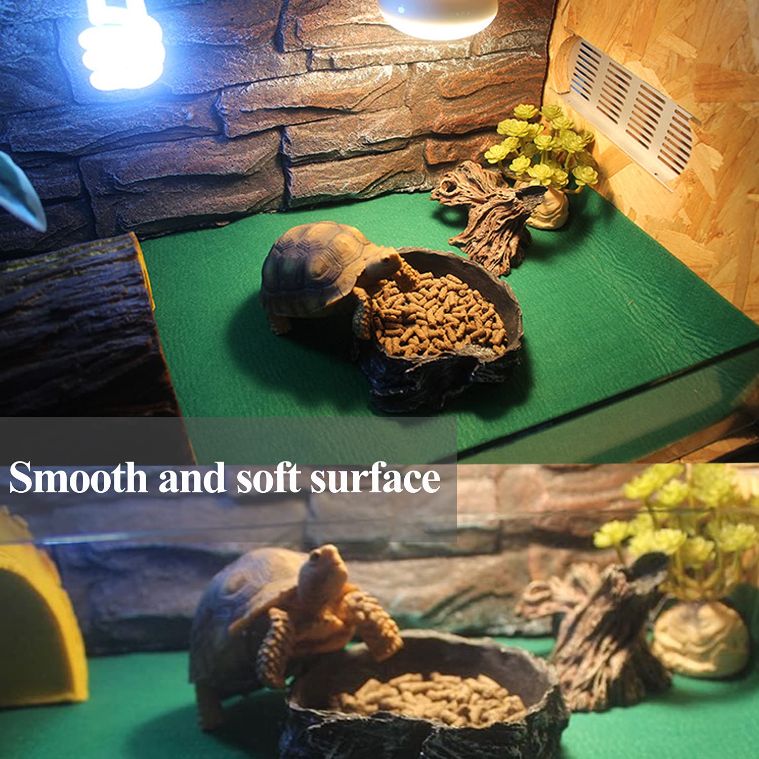 Mechpia reptile carpet high-density fiber supports durable terrarium liner