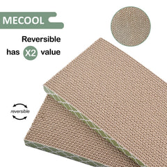 MECOOL Cat Scratcher Cardboard top view showcases two-sided, reversible design for longer use.