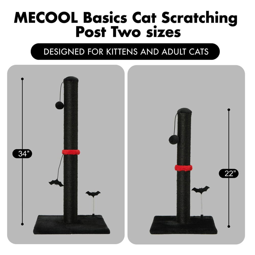 MECOOL cat scratching post in black finish for stylish rooms