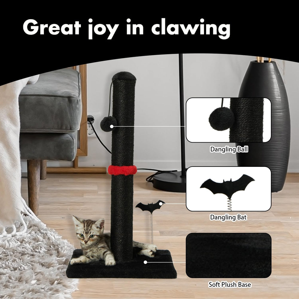MECOOL cat scratching post hanging ball promotes interactive indoor play