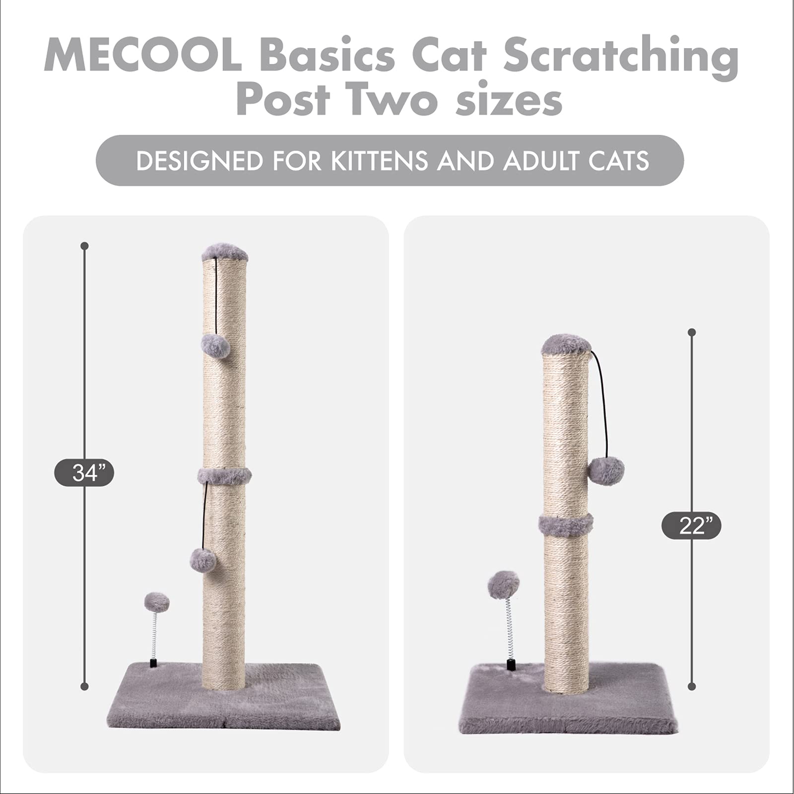 MECOOL indoor-friendly scratch post blends with home decor