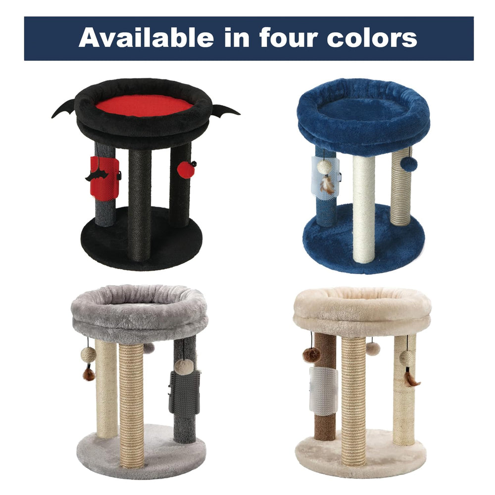 MECOOL blue cat tree suitable for indoor cats and kittens
