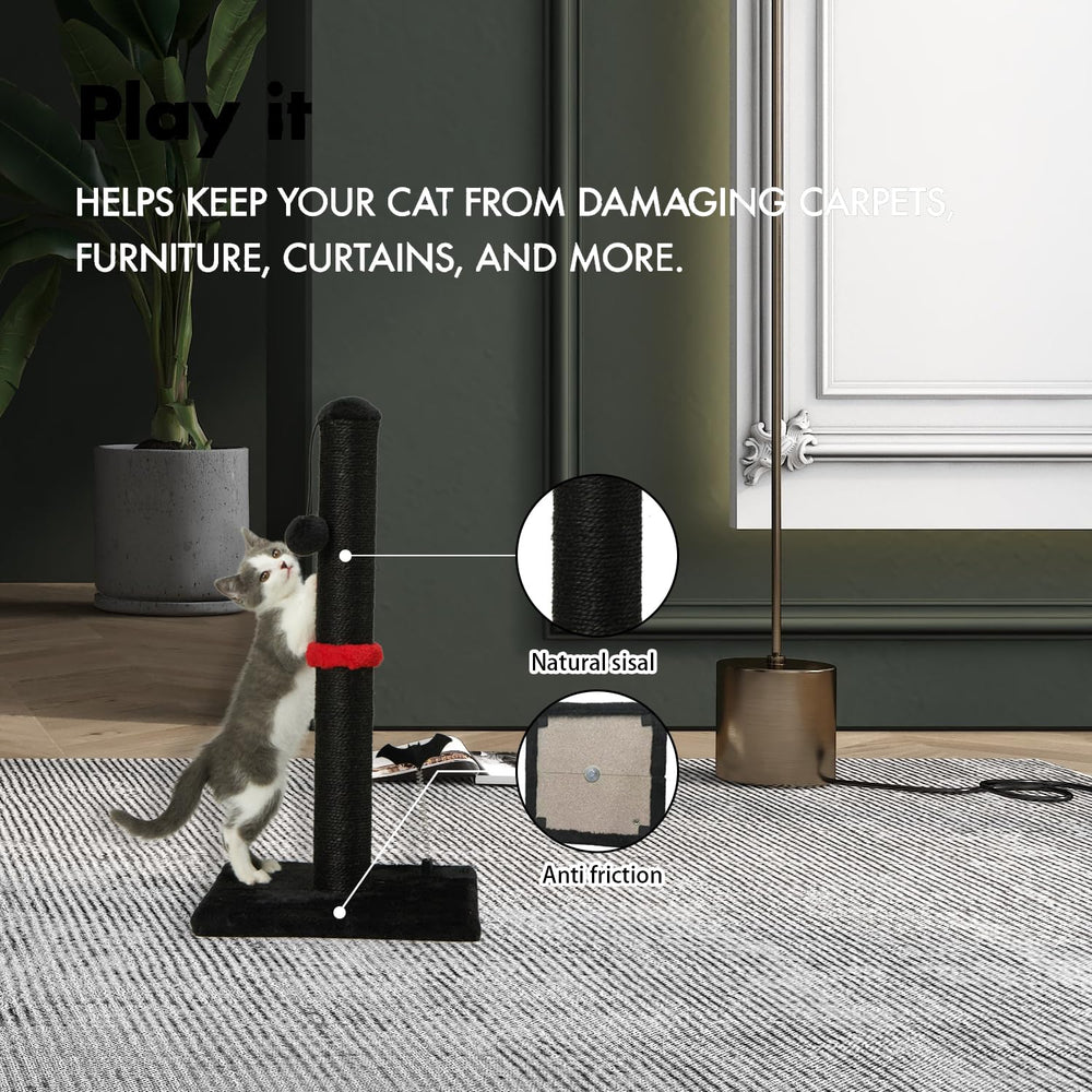 MECOOL cat scratching post sisal texture satisfies scratching instinct