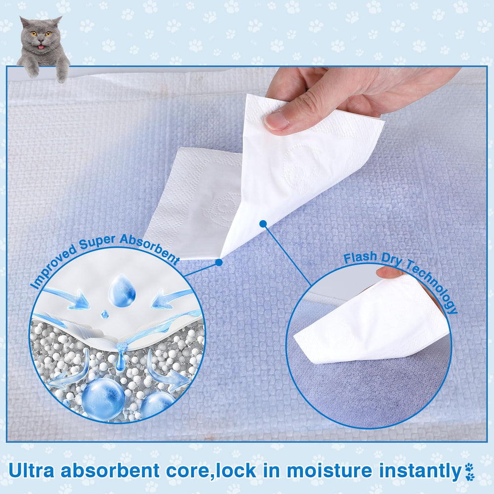 MED Cat Litter Pads with a super absorbent core for rapid moisture capture.