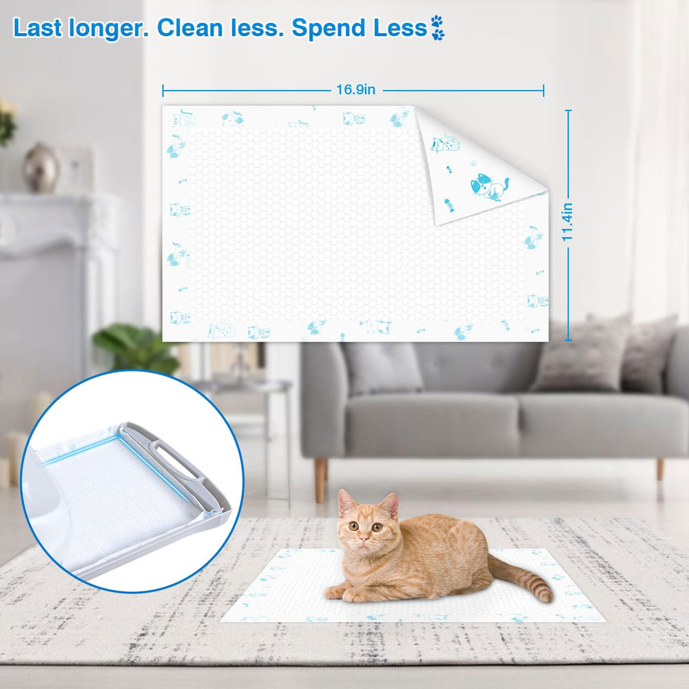 MED Cat Litter Pads compatible with Tidy Cat Breeze; ideal for travel or training use.