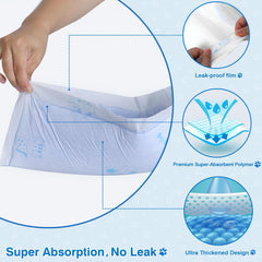 MED Cat Litter Pads triple leakproof design prevents leaks around the tray.