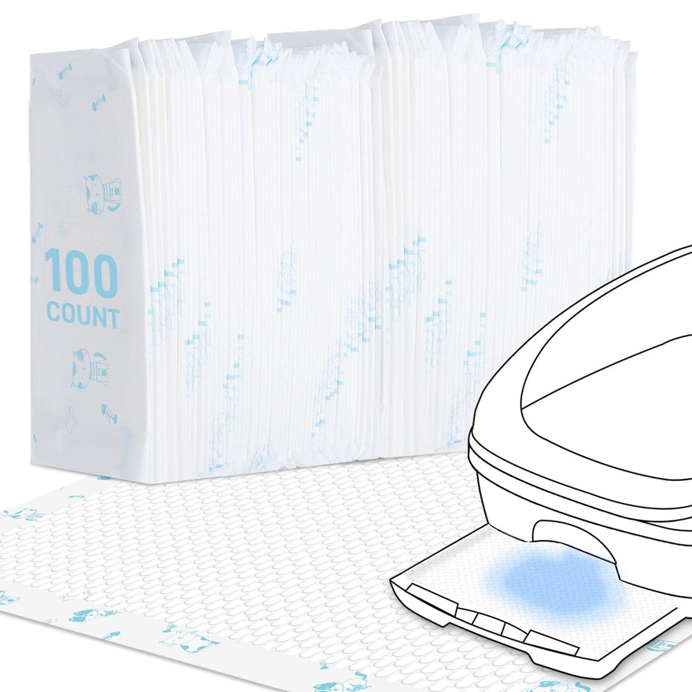 MED litter pads fit Breez system trays with a snug edge to prevent leaks.