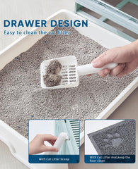 Medario cat litter box odor-control design keeps rooms fresher.