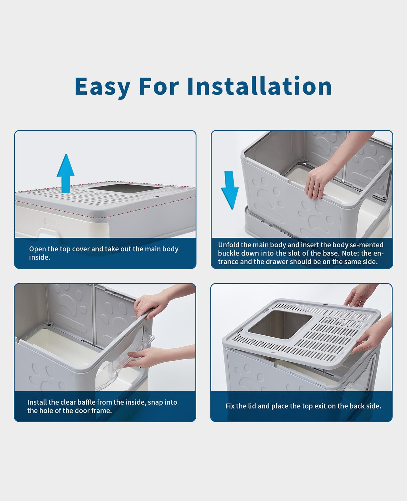 Medario spacious interior supports easy cat movement and comfortable turning.