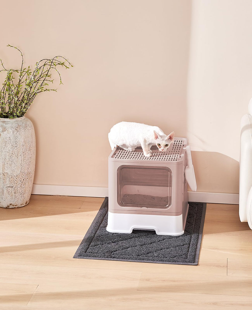 Medario litter-box dimensions 20x16x16 inches fit comfortably in spaces.
