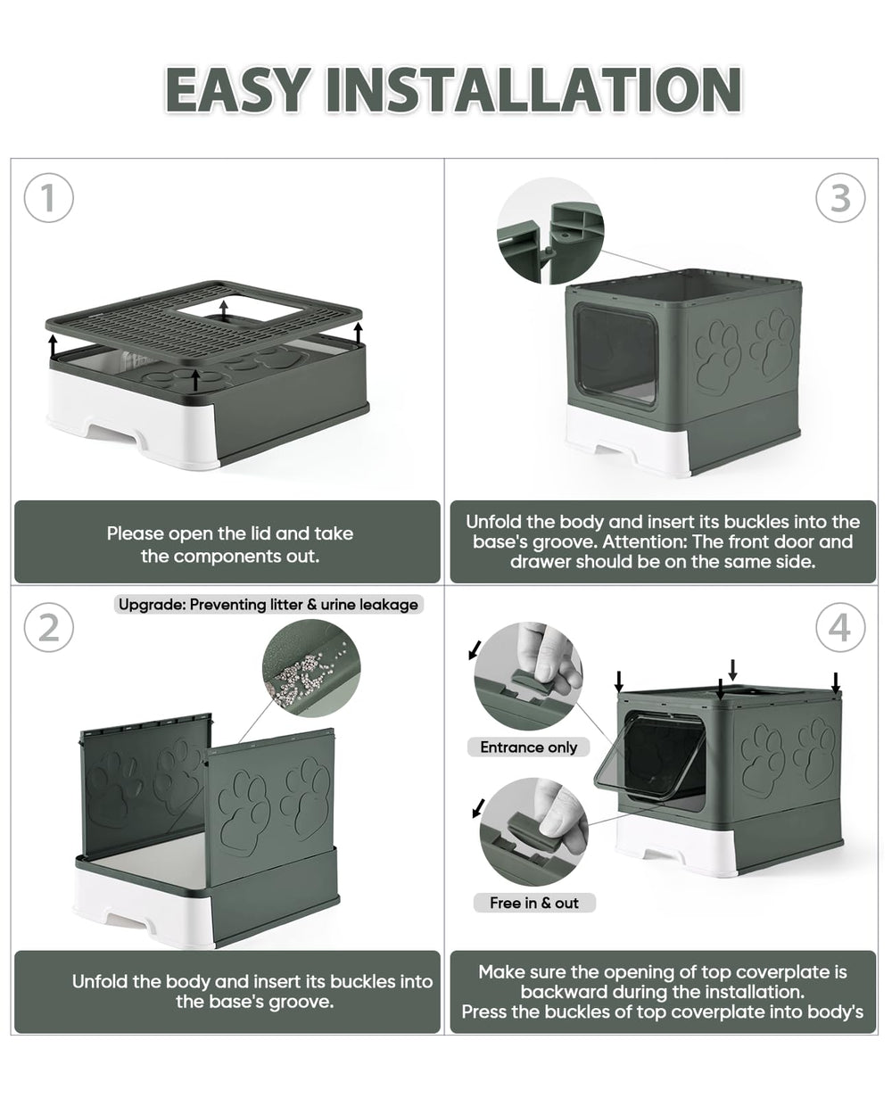 Medario odor-control enclosed box reduces scent while preserving privacy.