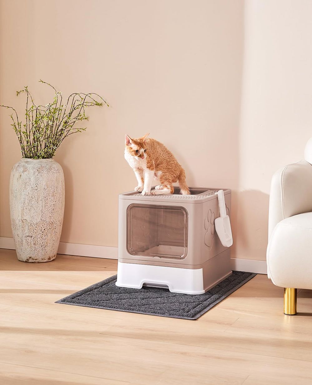 Medario travel-foldable litter box easy to pack for trips.