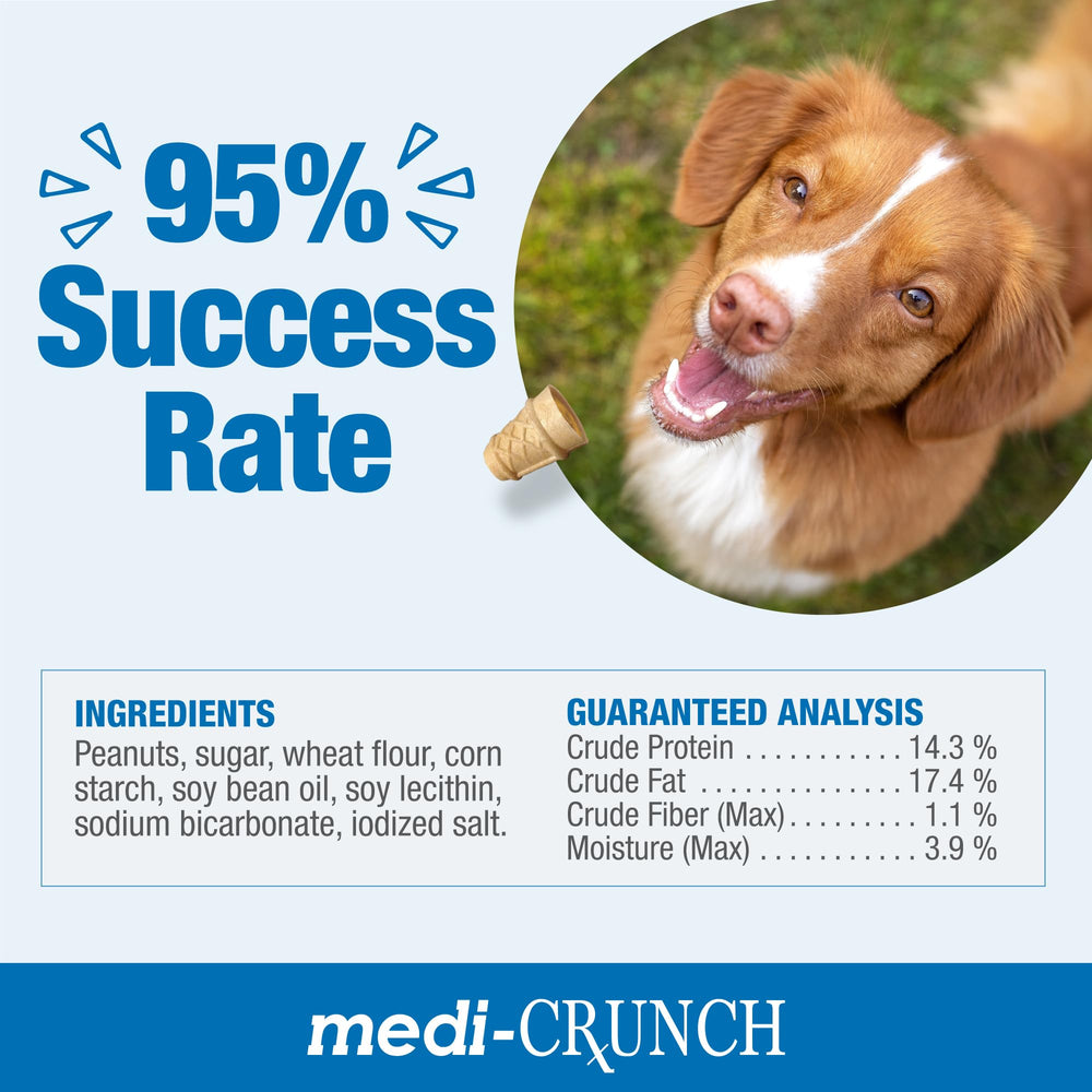 Medi-Crunch pill pouches easy-clean usage scene highlights minimal mess.