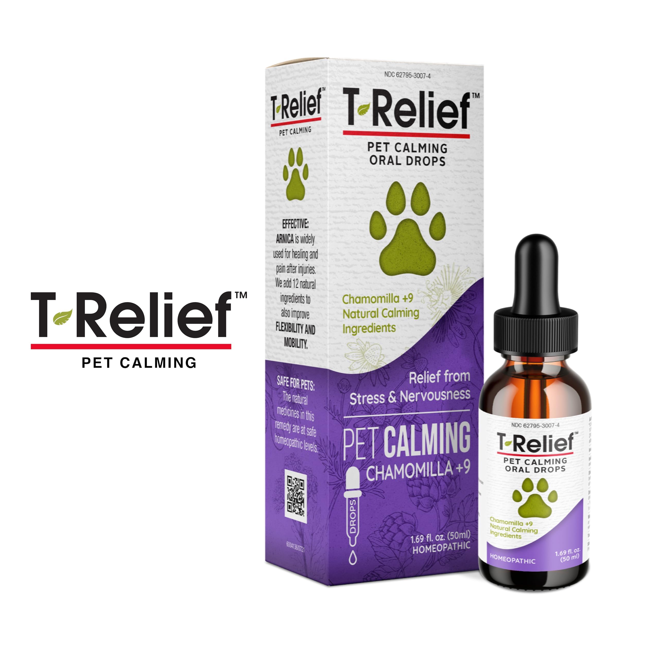 MediNatura T-Relief drops bottle close-up emphasizes dosage flexibility