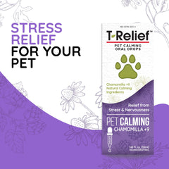 MediNatura T-Relief drops cat face shows feline nervousness relief