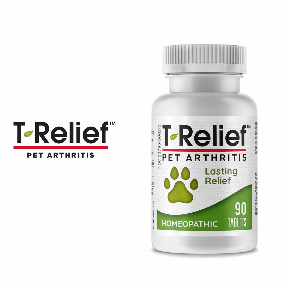 MediNatura T-Relief natural ingredients including Arnica for holistic pet support.