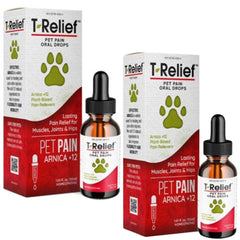 MediNatura T-Relief arnica bottle pour for gentle pain support.