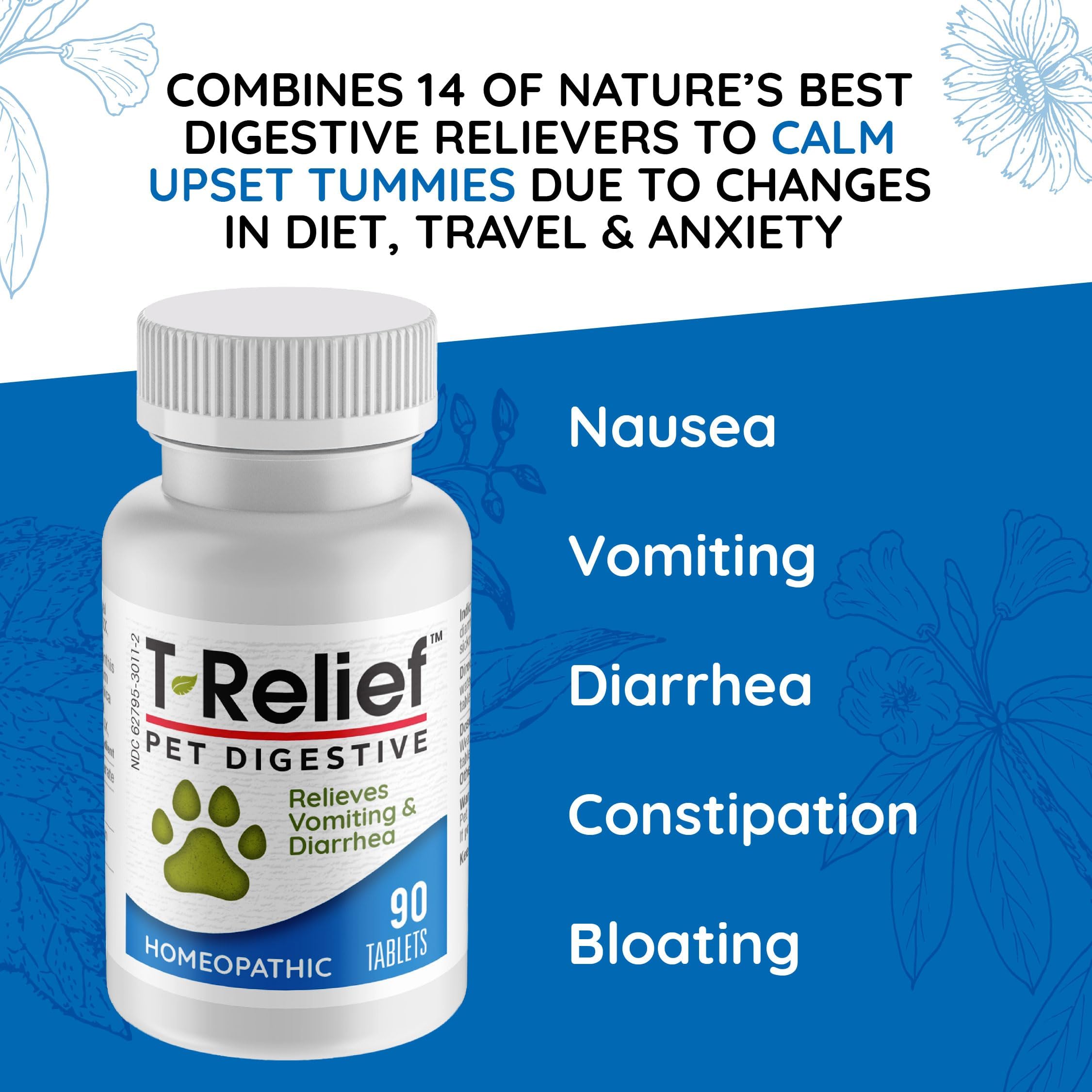 T-Relief dissolves easily into food, making administration simple for busy owners.