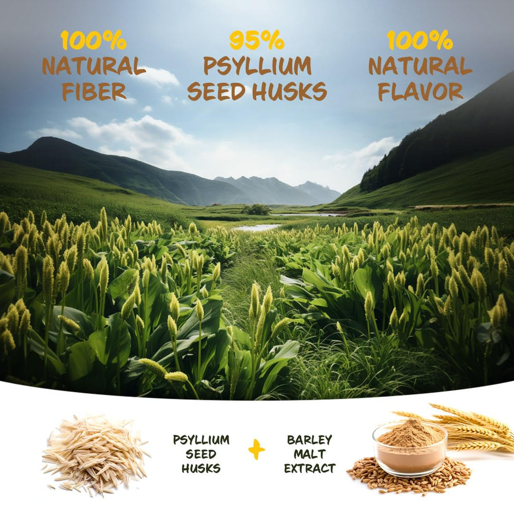 Medsmehappy Barley malt extract image communicates wholesome, plant-based fiber support.