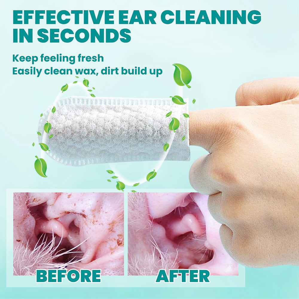 MEDUWEDU ear cleaner wipes nonwoven fabric close-up offers soft, effective debris removal.