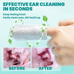 MEDUWEDU ear cleaner wipes nonwoven fabric close-up offers soft, effective debris removal.