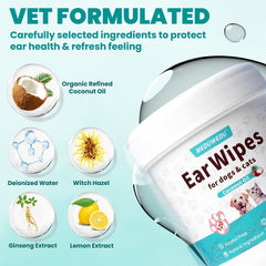 MEDUWEDU ear-wipes-deep-clean-fabric demonstrates textured surface for thorough ear debris removal