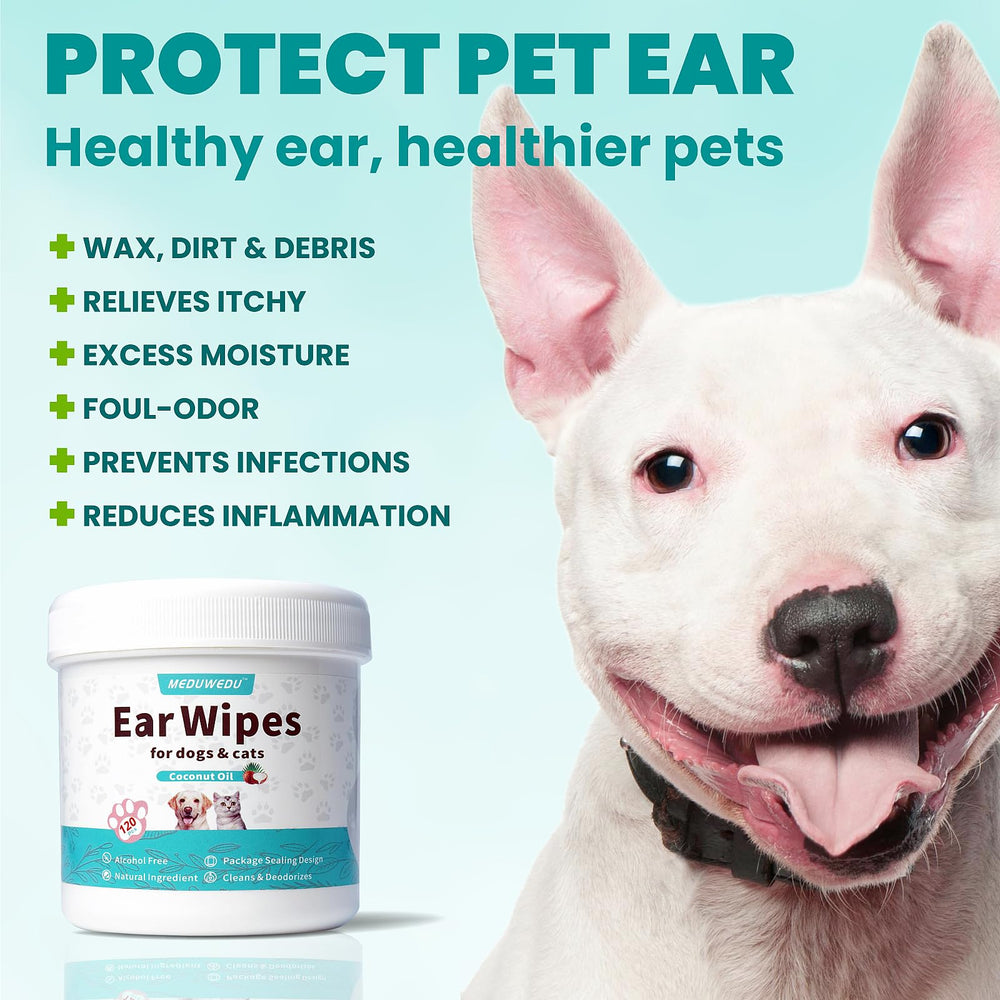 MEDUWEDU ear-wipes-sheets-texture shows non-woven wipes for comfortable cleaning and odor control