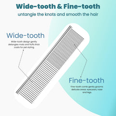MEDUWEDU pet-comb rounded-teeth gentle skin protection during grooming.
