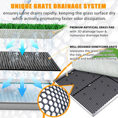 Meegood UV-resistant artificial grass—realistic texture for natural canine toileting cues