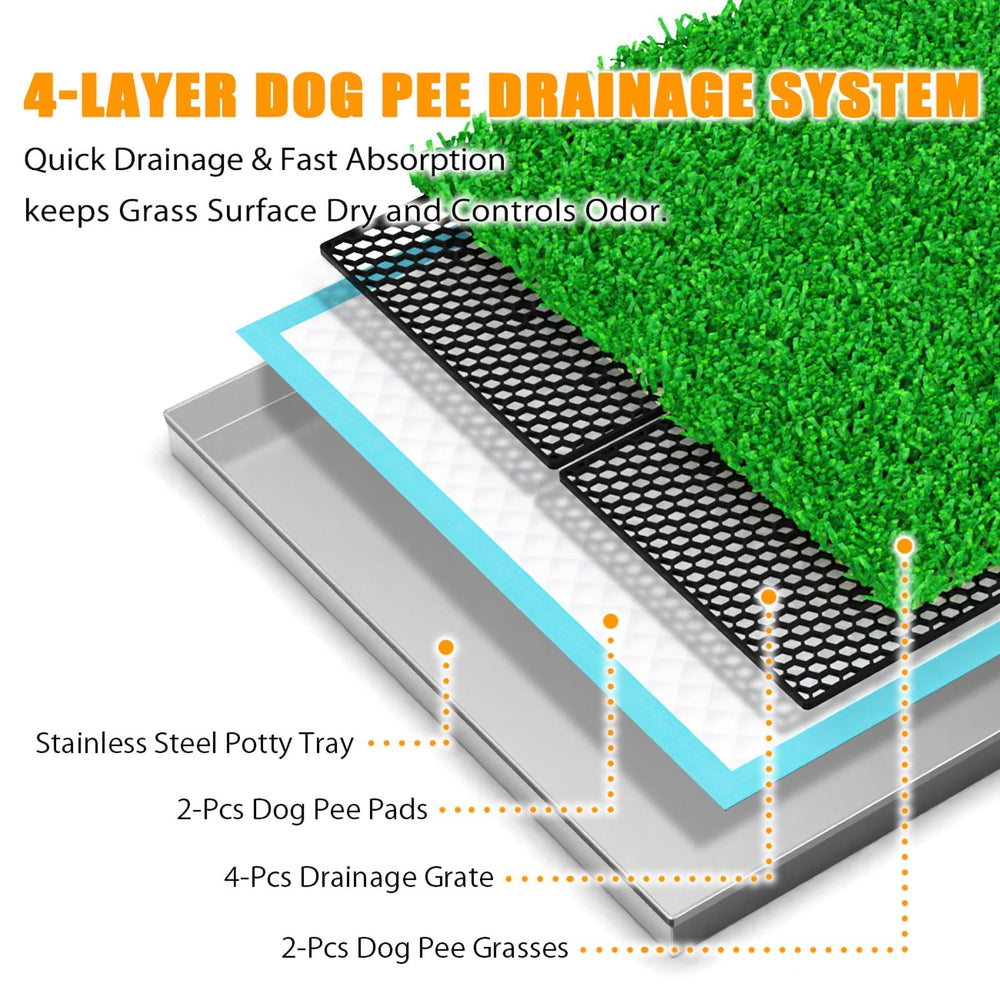 Meegood upgrade grid design—keeps liquid away from turf for dryness