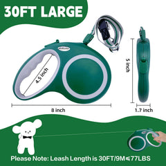 Meekamar retractable leash demonstrates 360-degree tangle-free design for safer outdoor exploration.