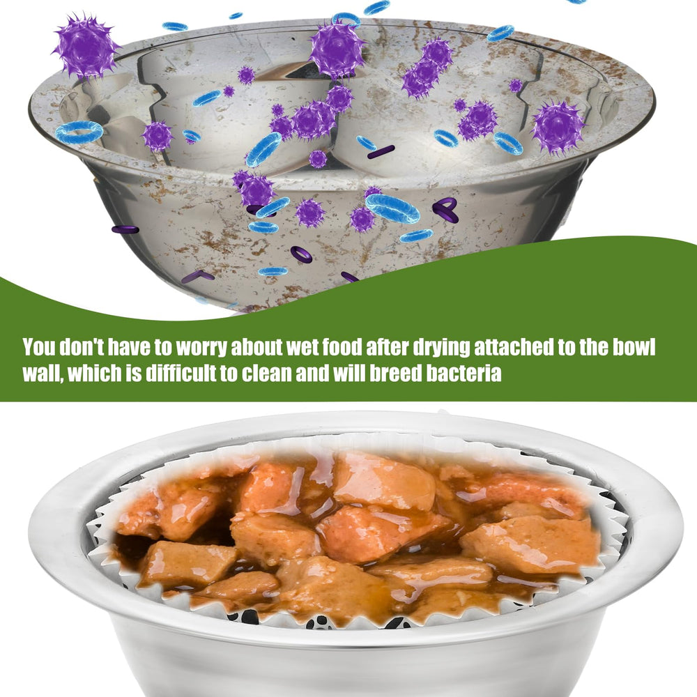 Meekoo clean-feeding bowls liner prevents sticking and makes post-meal cleanup easy.