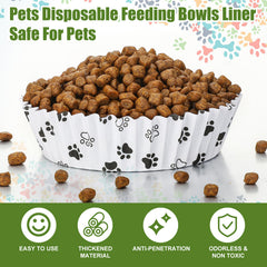 Meekoo coated paper bowl liner 4in fits standard bowls.
