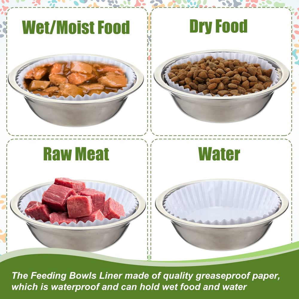 Meekoo liners used for both dry and wet food to simplify feeding.