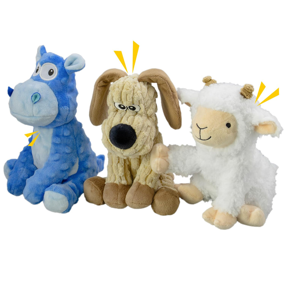 MeetYooo 3Pack squeaky hippo toy—interactive play and durable chews.