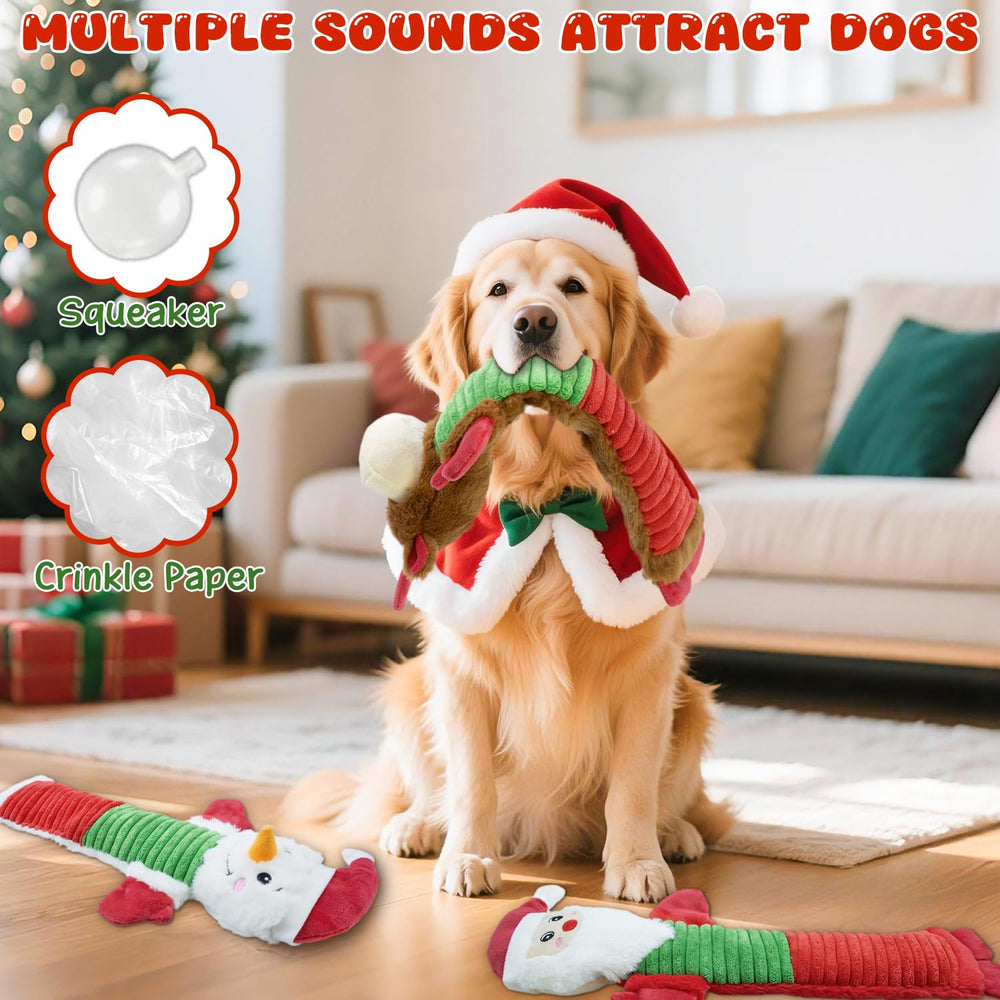 MeetYooo snowman squeaky toy designed for chewers and engaging playtime.