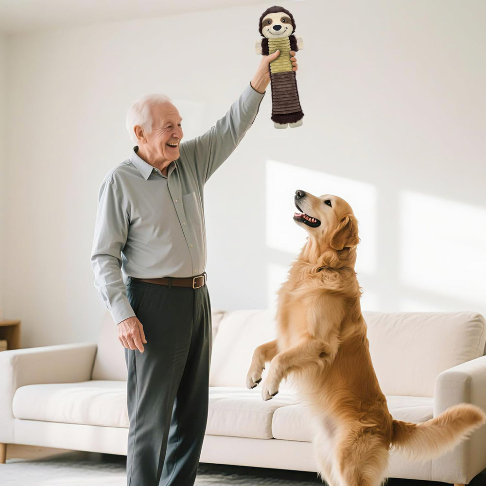 Meetyooo juguetes lavables, peluches para perro con juego seguro.