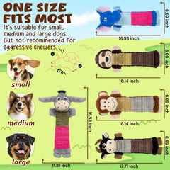 MeetYooo monkey plush no-stuffing toy with squeaker for entertaining, brain-boosting play.